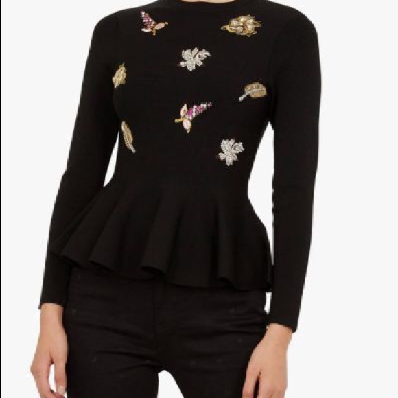 ted baker peplum top